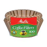 Melitta  natural brown basket coffee filter, for 8-12 cup coffee makers Full-Size Picture